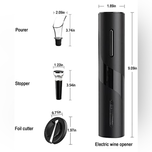 Electric Wine Opener Gift Set, Battery-Powered, 4 Piece set BNWoT - Picture 2 of 3